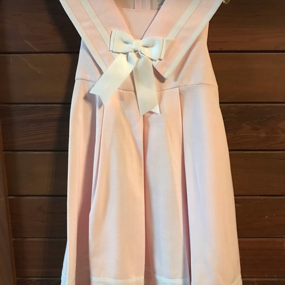 Pink Sailor Party Dress with matching purse. - Picture 2 of 4